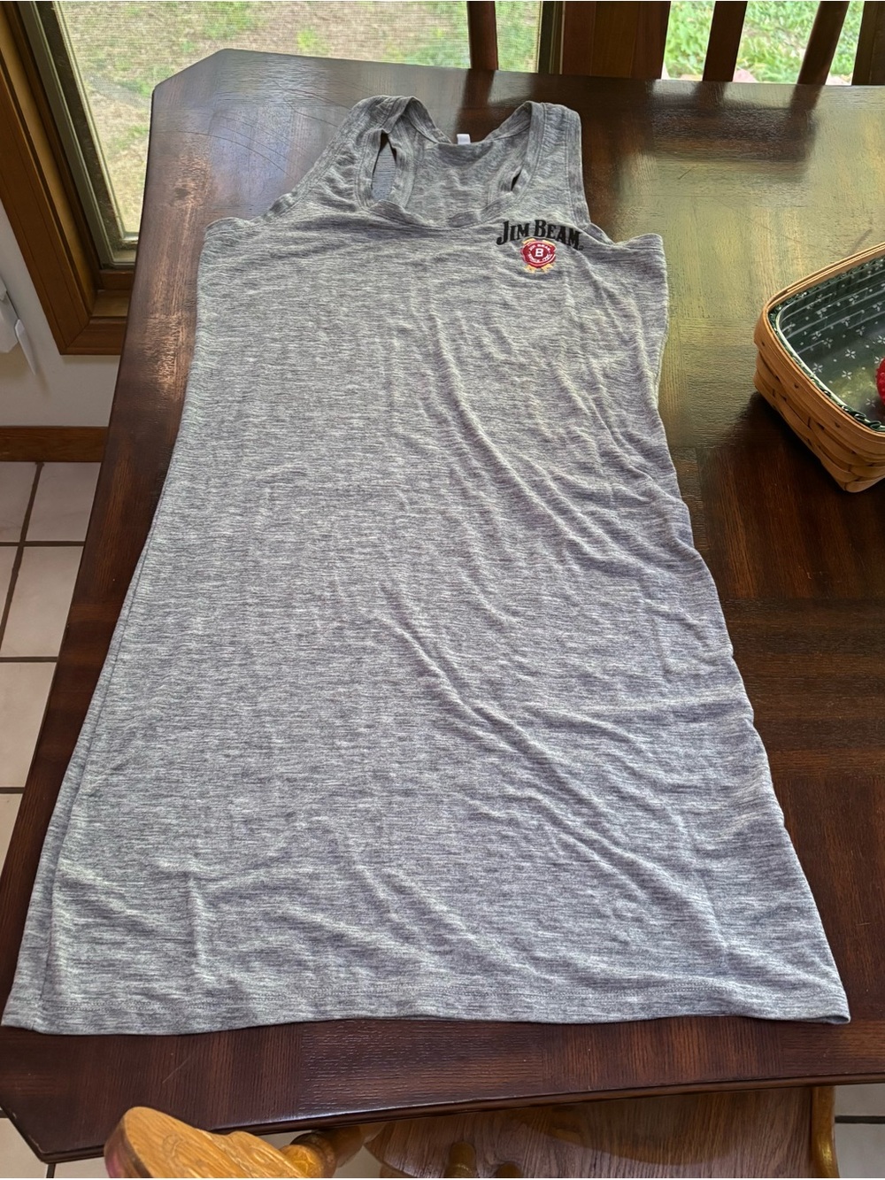 Jim Beam Gray Racerback Tank Dress or Nightgown
